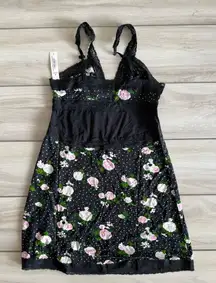 Adore Me Primrose Slip Dress Black Medium NWT IN PACKAGE