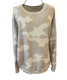 Ecowish Camo Crewneck Sweatshirt Size Large