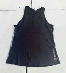 HARLEY DAVIDSON Women’s Orlando Silver Black Metallic Tank Top Size L