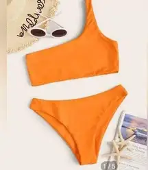 HP! Shein Orange One Shoulder Bikini (S)