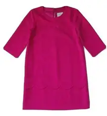 NWT Kate Spade Demi in Sweetheart Pink Scallop Detail Shift Dress 6 $295