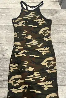 Absolutely ! Size Large Camo Army Womens Bodycon Dress