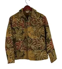 Laura Ashley Petite Vintage Brown Floral Patterned‎ Blazer Small Grandmacore