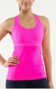 Lululemon Pink Run: Fast Track Tank w Bra