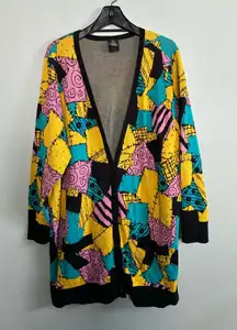 Disney Nightmare Before Christmas Sally Patches Cardigan Sweater SZ 4X