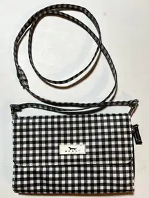 Scout‎ Black and White Check Crossbody Wallet Purse