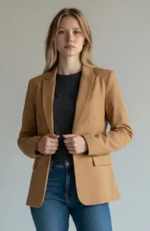 NWOT Calvin Klein Women's One-Button Blazer In Color Lug