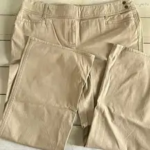 Women 18 Vintage Wash Stretch Khaki Pants Wide Leg Soft brushed Taupe