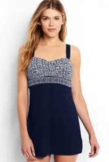 Lands End 2 piece Swim Dress and bottoms size 8