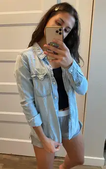 Denim Button Up Shirt 