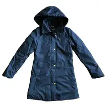 Ellen Tracy Black Hooded Mid Thigh Length Women's Winter Jacket Size XS