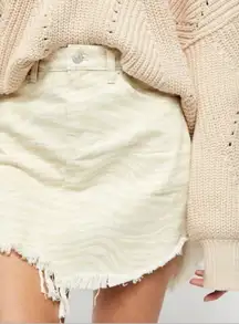 We The Free Bailey Zebra Printed Mini Skirt