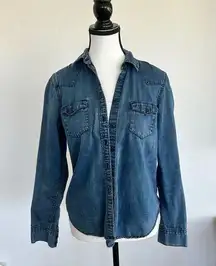 GAP Dark Blue Denim Shirt