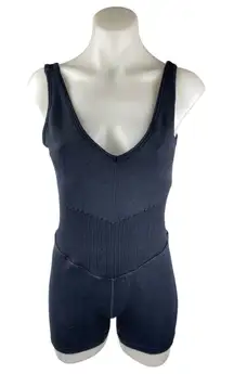 JoyLab Womens Black Seamless Sleeveless Activewear Bodysuit Jumpsuit Romper Sz L