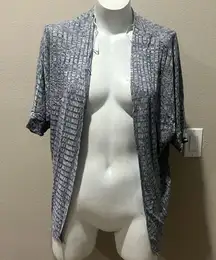 Rolla Coster gray short sleeve open cardigan size small available