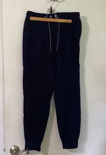 Navy blue scrub joggers