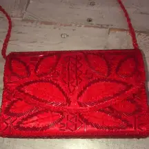 Bijoux Terner Red Beaded Purse