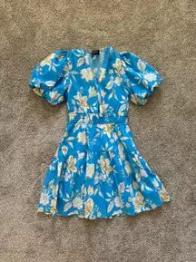 Blue Floral Dress