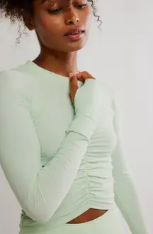 Free People Movement Tempo Ruched Long Sleeve Size XS