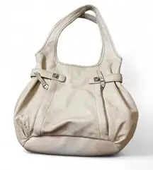 Banana Republic Creme Tone Leather Shoulder Bag