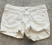 Mossimo denim Womens‎ Mid rise midi white jean shorts size 2/26
