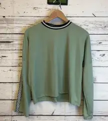 Au.ri.a surfy checkered sleeve light‎ sweatshirt