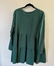 Serra Green Long Sleeve Dress   Size Large