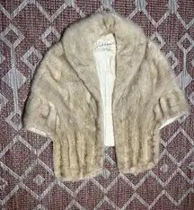 Vintage Smith Bridgmans & Co Flint Michigan Mink Stole