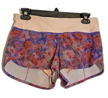 Lululemon Running Shorts Multicolor Pattern Athletic‎ Gym Activewear