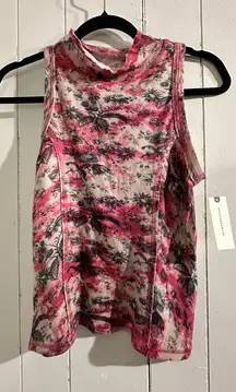 ANTHROPOLOGIE NWT PILCRO FLOWER TURTLENECK TANK Women's Sleeveless Top