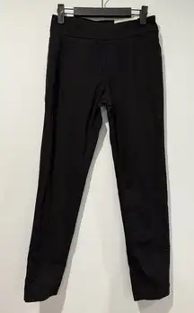 NEW Soft Surroundings Pants XS Black Straight Ankle Stretch Travel Casual Work