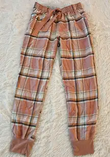 Plaid Joggers