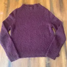 Maurices Sweater Small Maroon Knit Pullover Roll neck Soft Long Sleeve Casual