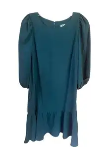 DKNY Solid Green Dress Sz 6 NWT