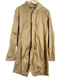 A.P.C. Camel Brown Anorak Hooded Jacket Size Medium