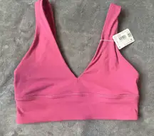 Lululemon Align V-Neck Bra *Light Support, A/B Cup - Washed Mauve - Size 8