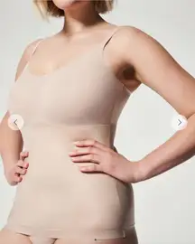 NWT Spanx Shape Invisible CAMI Tan Lightweight Lycra Shaping Under Tops