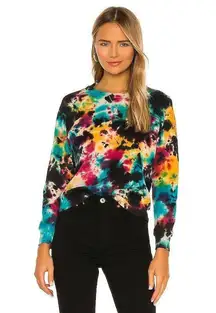 Mother Square Sweatshirt Crewneck Verdigo Tie Dye Size Small Funky Maximalist