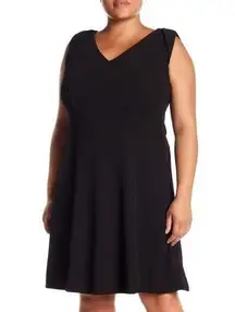 NWT  Black Fit Flare Cocktail Dress 3X