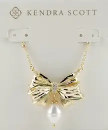 Kendra Scott x LoveShackFancy Pearl Bow Necklace