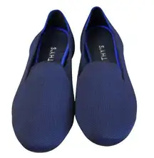 Rothys The Loafer Classic Navy Knit Size 11.5W EU 42.5 Slip-On Flats