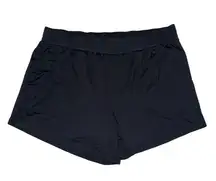 All in Motion Target black pocket elastic waistband shorts women’s size large