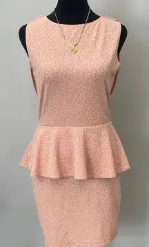 Elegant Pink Peplum Dress Windsor brand small