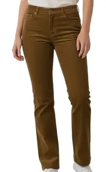 MARGARET‎ O'LEARY High Rise Boot Cut Camel Wale Corduroy Pants EUC Size Small