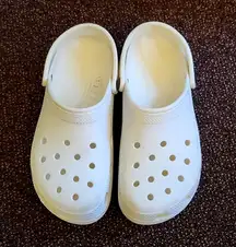White Crocs Size 11