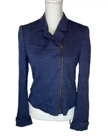 Hugo Boss Women’s Moto Style Asymmetrical Zip Blazer Jacket US 4