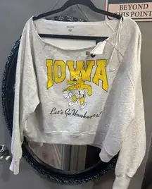 Gray Iowa Hawkeyes Sweatshirt. Hollister. Size large