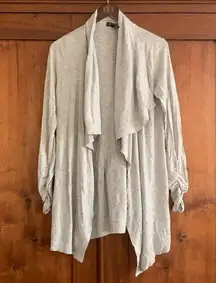 INC Grey Open Cardigan Sweater