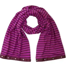 Lululemon Vinyasa Scarf Deenie Stripe Regal Plum Bordeaux Drama