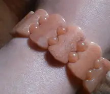 Red Aventurine Fancy Shape Stretch Bracelet